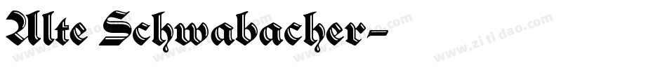 Alte Schwabacher字体转换